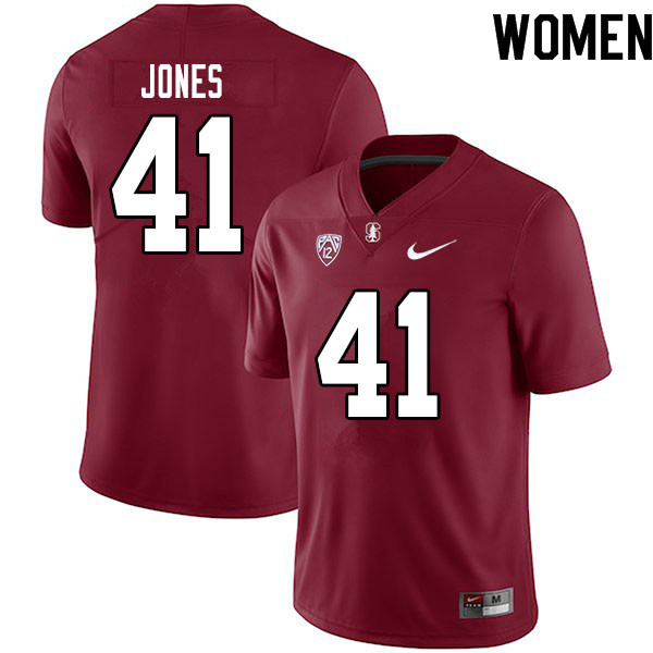 Women #41 Brandon Jones Stanford Cardinal College Football Jerseys Sale-Cardinal - Click Image to Close